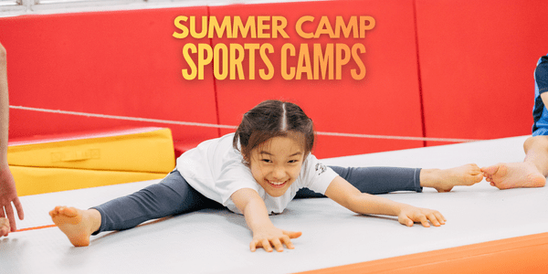 young gymnast practicing